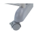 Teleskop-Garderobe Twin Bars grau Metall 95,0-163,0 x 98,0-168,0 cm