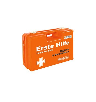 Erste-Hilfe-Koffer Pro Safe Hygiene & Desinfektion DIN 13157 orange