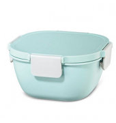 Lunchbox 9,5 cm hoch blau