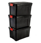 Aufbewahrungsbox Multi 6167, außen 39,5x59x54cm, Polypropylen schwarz/rot