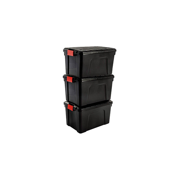 4049699598234 - 3 Multi Aufbewahrungsboxen 3x 600 l schwarz rot 395 x 590 x 540 cm 4049699598234 - 3 Multi Aufbewahrungsboxen 3x 600 l schwarz rot 395 x 590 x 540 cm