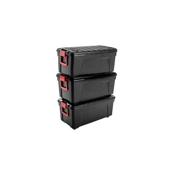 7091039882500 - Aufbewahrungsbox Multi 6168 außen 395x78x56cm Polypropylen schwarz rot 7091039882500 IRIS Ohyama 7091039882500 - Aufbewahrungsbox Multi 6168 außen 395x78x56cm Polypropylen schwarz rot 7091039882500 IRIS Ohyama