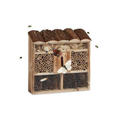Insektenhotel braun 30,5 x 9,5 x 31,0 cm