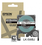 Schriftbänder LK LK-5WBJ C53S672063, 18 mm schwarz auf weiß