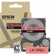 Schriftband LK LK-5RBJ C53S672072, 18 mm schwarz auf rot