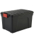 Aufbewahrungsbox Multi 6161, außen 39,5x59x35,5cm, Polypropylen schwarz/rot