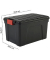 Aufbewahrungsbox Multi 6161, außen 39,5x59x35,5cm, Polypropylen schwarz/rot