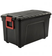 Aufbewahrungsbox Multi 6163, außen 44,5x75x44,5cm, Polypropylen schwarz/rot