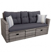 Loungesofa Valetta grau