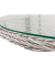 Gartentisch Dijon grau rund 111,0 x 111,0 x 76,0 cm