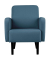 Sessel LISBOA blau schwarz Stoff
