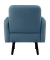Sessel LISBOA blau schwarz Stoff