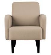 Sessel LISBOA elfenbein schwarz Stoff