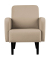 Sessel LISBOA elfenbein schwarz Stoff