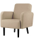 Sessel LISBOA elfenbein schwarz Stoff