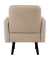 Sessel LISBOA elfenbein schwarz Stoff