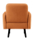 Sessel LISBOA braun schwarz Stoff