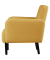 Sessel LISBOA safran schwarz Stoff