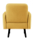 Sessel LISBOA safran schwarz Stoff