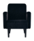 Sessel LISBOA schwarz schwarz Stoff