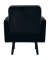 Sessel LISBOA schwarz schwarz Stoff