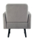 Sessel LISBOA grau schwarz Stoff