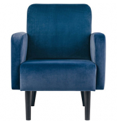 Sessel LISBOA blau schwarz Stoff