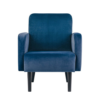 Sessel LISBOA blau schwarz Stoff