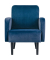 Sessel LISBOA blau schwarz Stoff