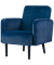 Sessel LISBOA blau schwarz Stoff