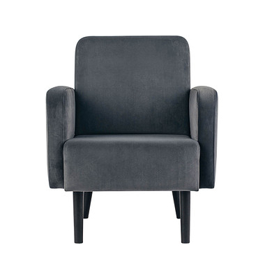 Sessel LISBOA anthrazit schwarz Stoff