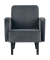 Sessel LISBOA anthrazit schwarz Stoff