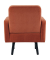 Sessel LISBOA rost schwarz Stoff