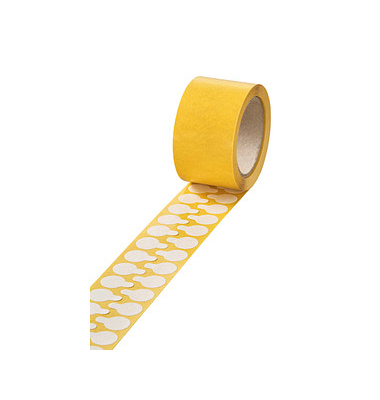 1.000 VELOFLEX Folien-Verschlussetiketten transparent 15,0 x 15,0 mm