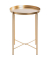 Beistelltisch 25266, 50cm (H), 39x39cm (BxT), rund, gold / gold
