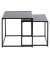 Beistelltisch 25557, 35/40cm (H), 35/40cmx35/40cm (BxT), rechteckig, schwarz / schwarz