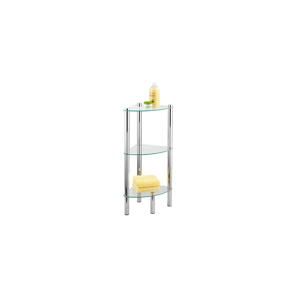 4008838158500 - Eckregal WENKO Yago Regale Gr B H T 30 cm x 74 cm x 30 cm farblos (glänzend ablagen transparent transparent) Duschzubehör Regale 1 Ablage 4008838158500 - Eckregal WENKO Yago Regale Gr B H T 30 cm x 74 cm x 30 cm farblos (glänzend ablagen transparent transparent) Duschzubehör Regale 1 Ablage