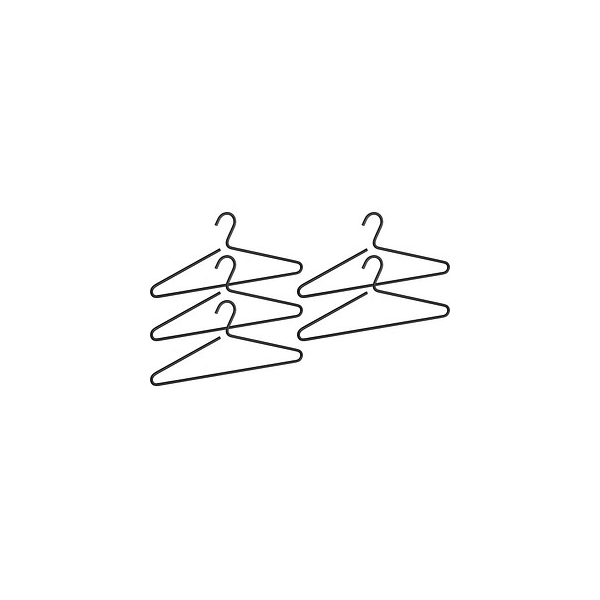 4008838314067 - Kleiderbügel Lux Schwarz 5er Set Schwarz Aluminium schwarz - schwarz - Wenko 4008838314067 - Kleiderbügel Lux Schwarz 5er Set Schwarz Aluminium schwarz - schwarz - Wenko