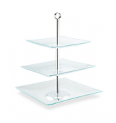 Etagere transparentsilber 40,0 cm