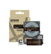 Schriftband LK LK-6BKP C53S672096, 24 mm gold auf schwarz