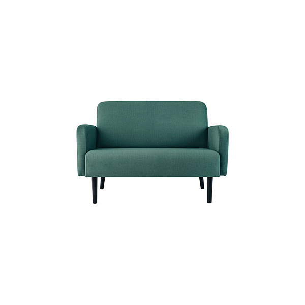 3660141954234 - 2-Sitzer Sofa LISBOA grün schwarz Stoff 1240 x 815 x 830 cm 1 St