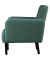 2-Sitzer Sofa LISBOA grün schwarz Stoff