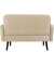 2-Sitzer Sofa LISBOA elfenbein schwarz Stoff