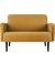 2-Sitzer Sofa LISBOA safran schwarz Stoff
