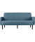 3-Sitzer Sofa LISBOA blau schwarz Stoff