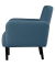 3-Sitzer Sofa LISBOA blau schwarz Stoff
