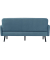 3-Sitzer Sofa LISBOA blau schwarz Stoff
