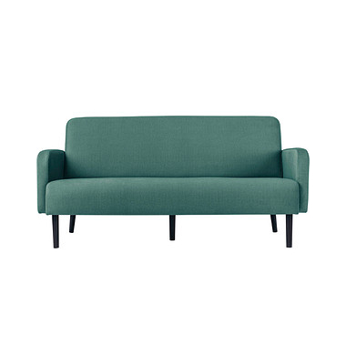 3-Sitzer Sofa LISBOA grün schwarz Stoff
