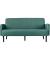 3-Sitzer Sofa LISBOA grün schwarz Stoff