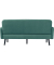3-Sitzer Sofa LISBOA grün schwarz Stoff